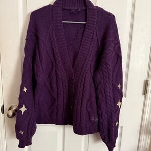 TAYLOR SWIFT SPEAK NOW CARDIGAN MD/LG NWOT PURPLE CARDIGAN TAYLOR'S VERSION